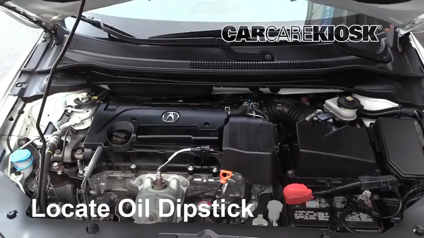 2016 Acura ILX 2.4L 4 Cyl. Oil Check Oil Level
